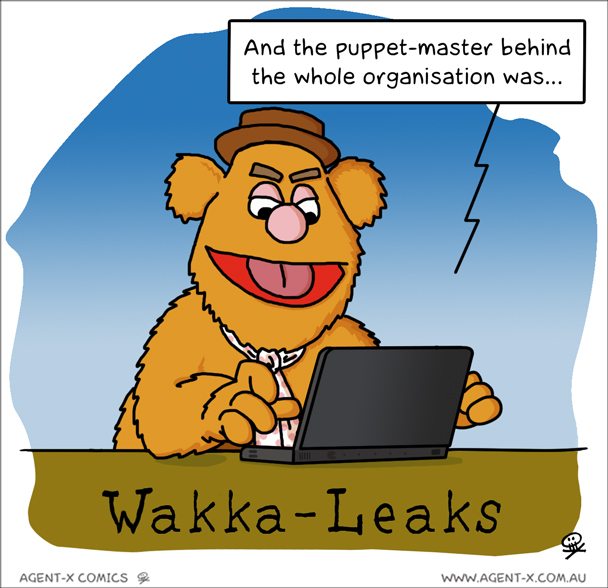 He finally broke. He got sick of being used like a puppet! HA HA HA HA ha ha ha ha..... heh...... hmmmmm.
