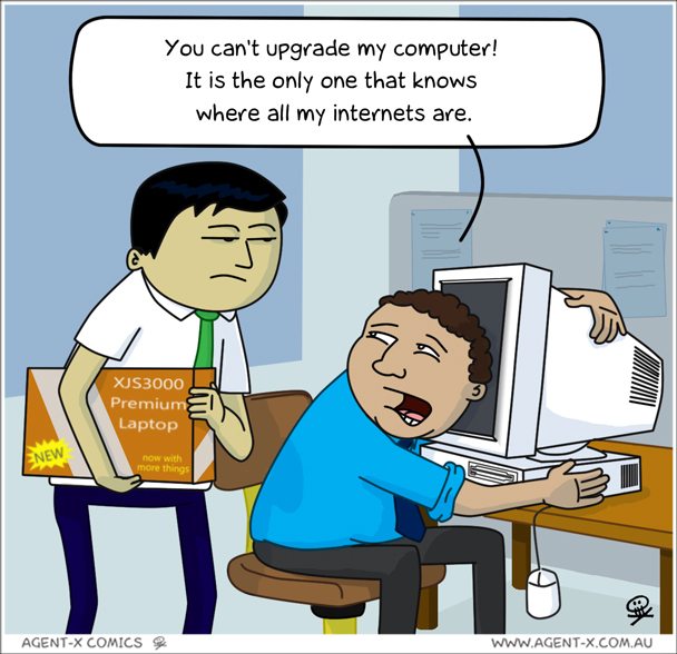 Did you know that every time you upgrade your computer, you release all the porn you had stored on it, back into the internet?
