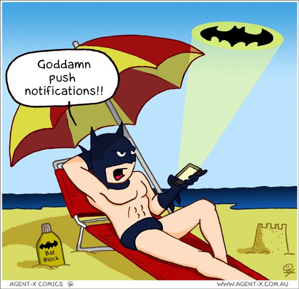 That facial tan line is going to be tough to explain at the Wayne Corp board meeting on monday.