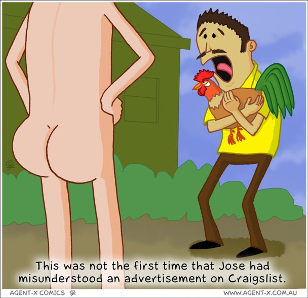 Just in case you missed it, yes - this is a cock-fight joke.