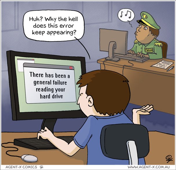 At least it was not his commanding officer - Major Error..