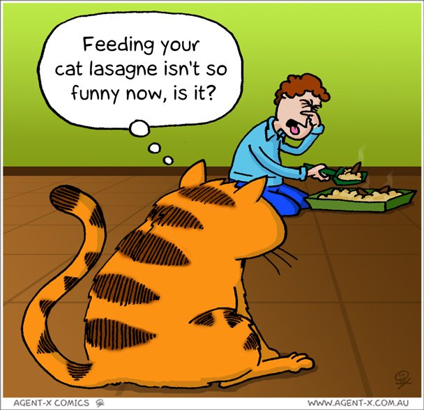 I can haz Lasagne? | Agent-X Comics